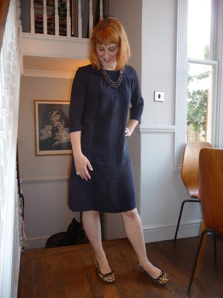 Women COS Dress Navy Knit 36 / S / 44