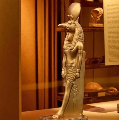 ANCIENT EGYPTIAN ANTIQUITIES RARE ANTIQUE PHARAONIC STATUE EGYPTIAN GOD IBIS BC