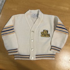 Vintage 70s Robinit UCLA Knit Letterman Sweater 18 Months 3T