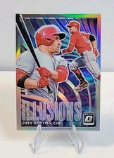 2020 Panini Donruss Optic - Optic Illusions Joey Votto #OI-10 Holo Prizm