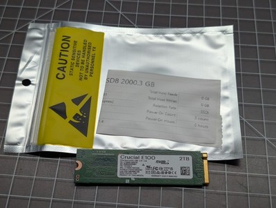 Crucial E100 2TB PCIe 4.0 Gen4 2280 NVMe M.2 2280 Internal SSD CT2000E100SSD8