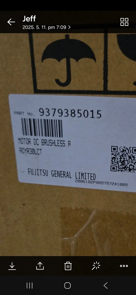 Motor ventilador exterior aire acondicionado Fujisu Foto 4 de 4