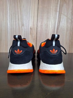 Adidas ZX 1K Boost Men's 12 Shoes Core Black-Solar Orange