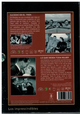 SUCEDIO EN EL TREN+LO QUE DESEA TODA MUJER Cine Club con Funda y Libreto 32 Pags - Bild 1 von 3