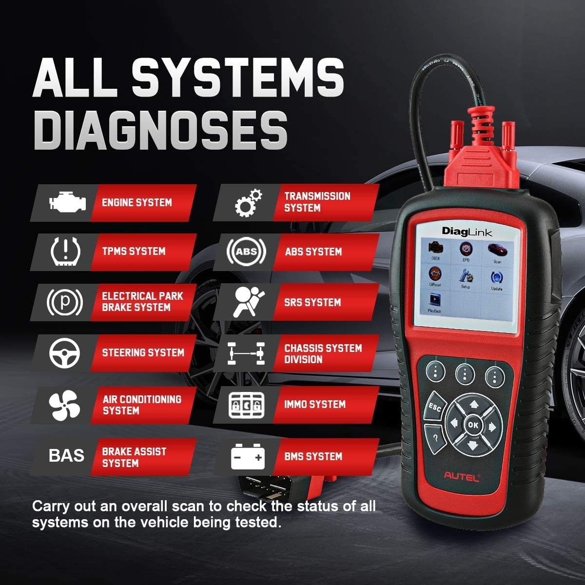 Autel - Diaglink (versione Diy Md802) Diagnosi per Auto Scanner Diagnostico di - Miniatura 10
