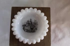 Vintage Disneyland Milk Glass Hobnail Flower Shaped Trinket Dish/Ash Tray