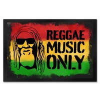 Reggae Music Only FußMatte XXL In 50X75 Cm FüR Reggae Fans Mit Rastafari Gesicht