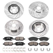 Front Rear Rotors Brake Pads for Nissan 370Z ...