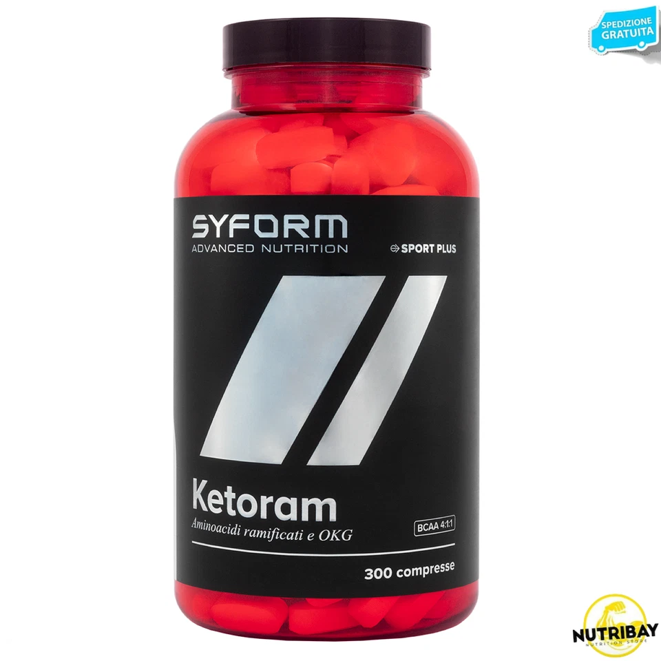 SYFORM Ketoram BCAA 4:1:1 300 cpr Ornitina alfa-chetoglutarato e Vitamina B6