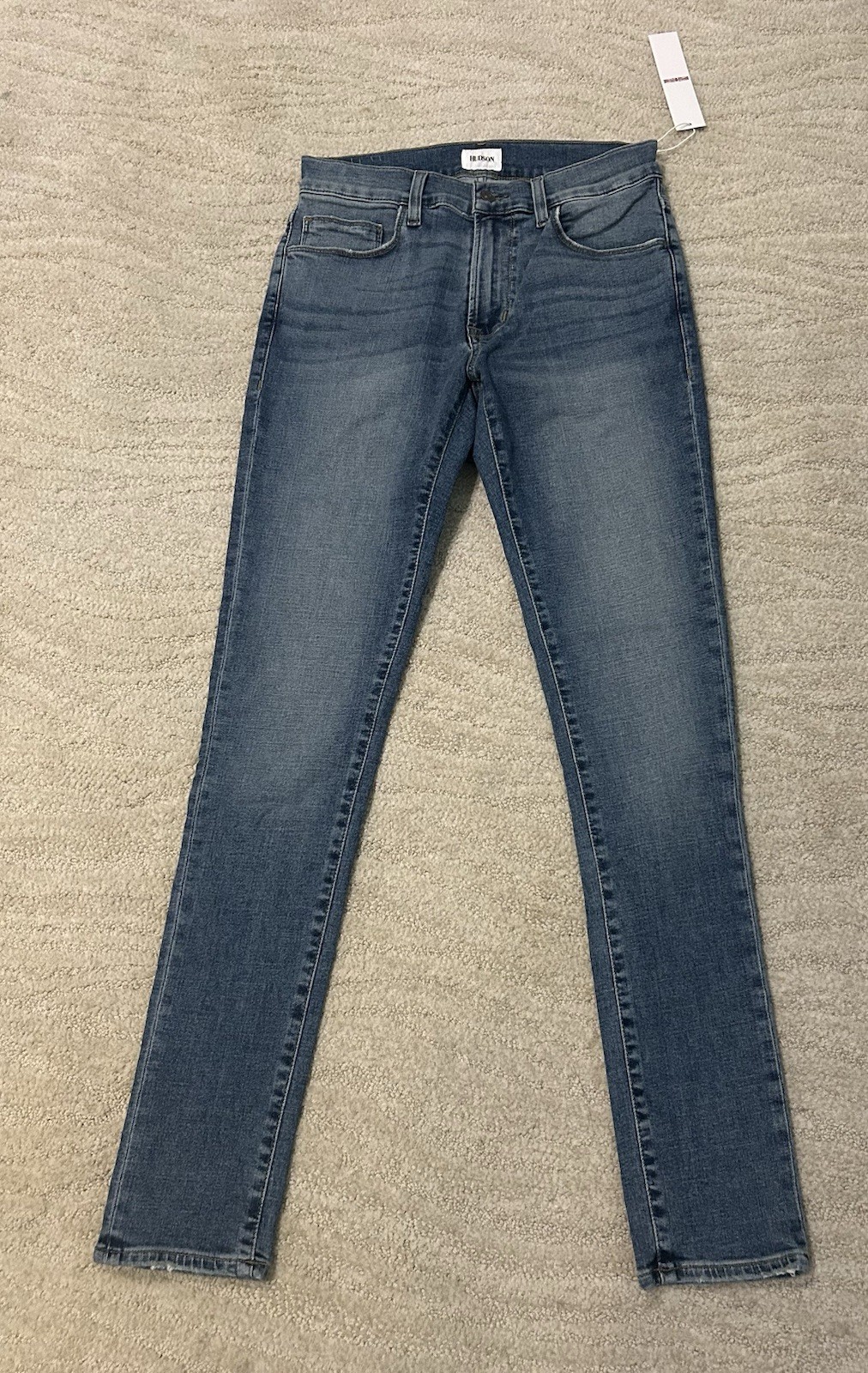 HUDSON men's medium navy blue wash zane skinny winsome jeans, SZ 29, BNWT*