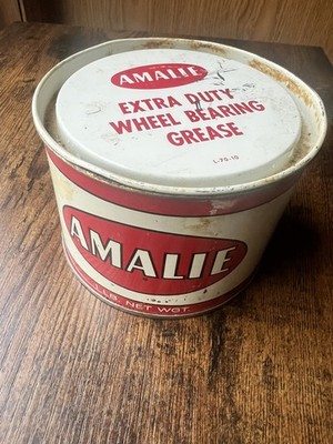 VTG Advertising AMALIE WHEEL BEARING GREASE TIN CAN 