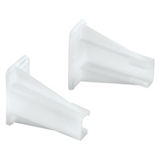 Prime-Line R 7240 Drawer Side Track Brackets White Nylon Pair