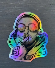 Mac Miller Glasses Holo Art Vinyl Sticker High Quality R.I.P HIP HOP GOOD AM