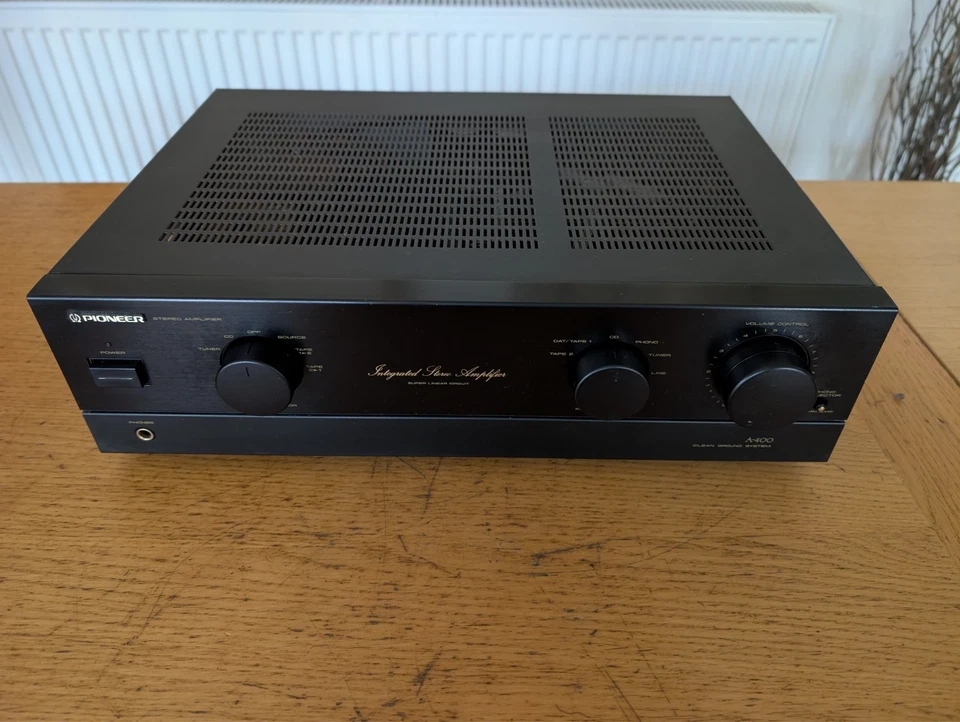 Amplificador Pioneer A-400 bom estado testado entrada fono - MM e MC - Imagem 2 de 4