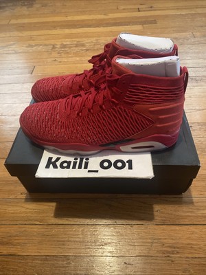Jordan Flyknit Elevation 23 Size 12 University Red AJ8207-601 Discoloration B