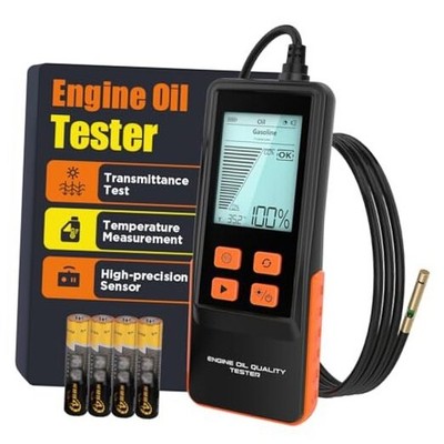 Orange Engine Oil Tester - Gasoline & Diesel Engine Oil Quality Detector