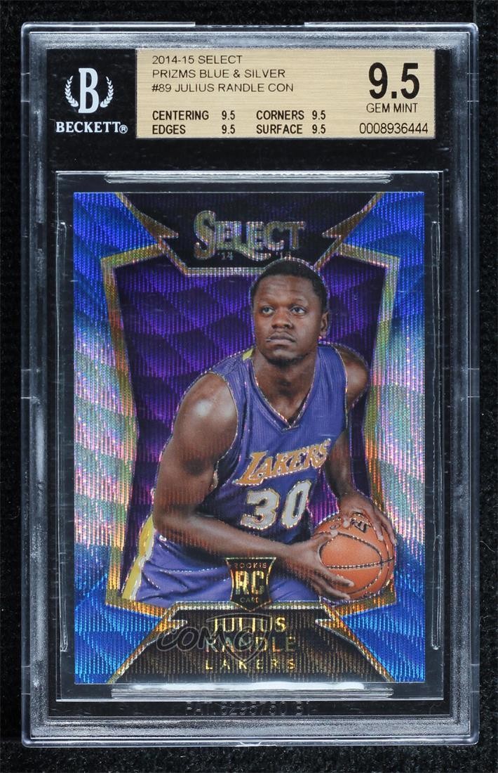 2014-15 Select Concourse Blue & Silver Prizm Julius Randle BGS 9.5 Rookie RC 5ub