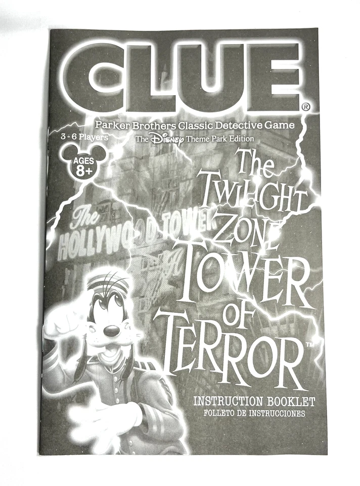Clue The Twilight Zone Tower of Terror Detective Game Disneyland Edition Tin Can - Image 4 of 4