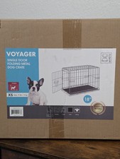 Voyager Folding Metal Dog Crate,Carrier, Kennel,Cage XSmall L 18in D 12in H 14in