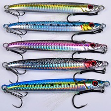 5PCS Saltwater jigs Speed Jigging Slow Jigging Pitching Vertical Jigging Lure