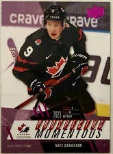 Nate Danielson 2024 Upper Deck Team Canada Juniors Prospectus Momentous PM48 /99