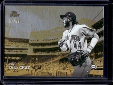 2025 Topps Black and White Elly De La Cruz Golden Hour #/50 Reds