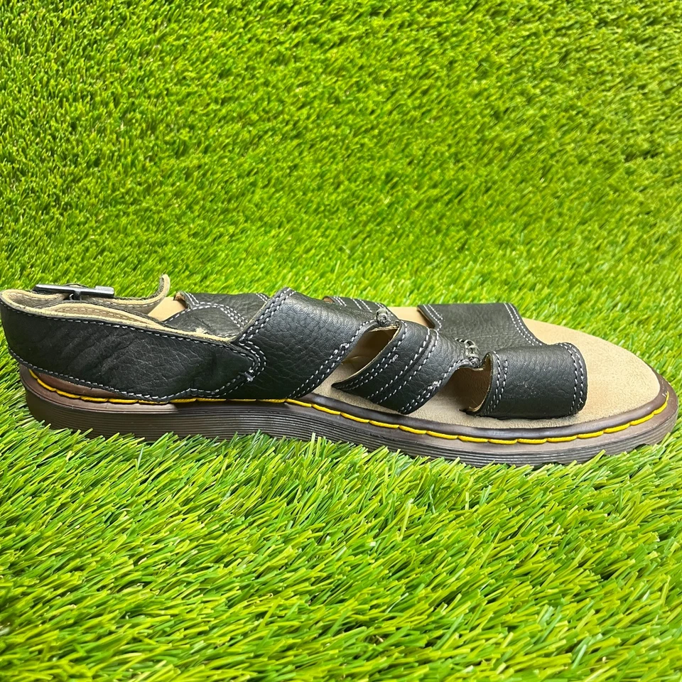 Sandalias de pescador de cuero informales Dr. Martens para hombre talla 12 negras para caminar en la playa Foto 4 de 4