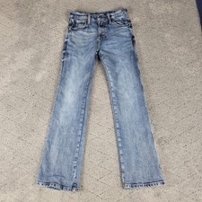 Wrangler Retro Jeans Boys 12 Blue Slim Boot Medium Wash Adjustable Waist Western