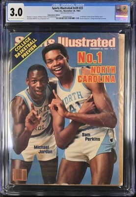 Michael Jordan Rookie Sports Illustrated First Cover November 28 1983 - CGC 3  