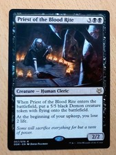 Mtg Magic: Priester des Blutrituals, Priest of the Blood Rite, English Cleric