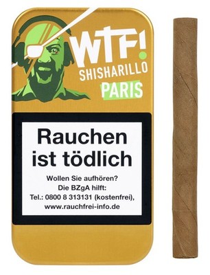 Shisharillo WTF! PARIS Zigarillos 10 Schachteln á 5 Stück zu 2,20/22,00