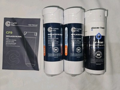Glacier Fresh Crystala Filter Lot Of 3 Water Filter XWF