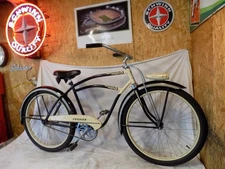 1950s MONARK MENS CRUISER BIKE FIRESTONE VINTAGE DELUXE BLACK SUPER VINTAGE USA!
