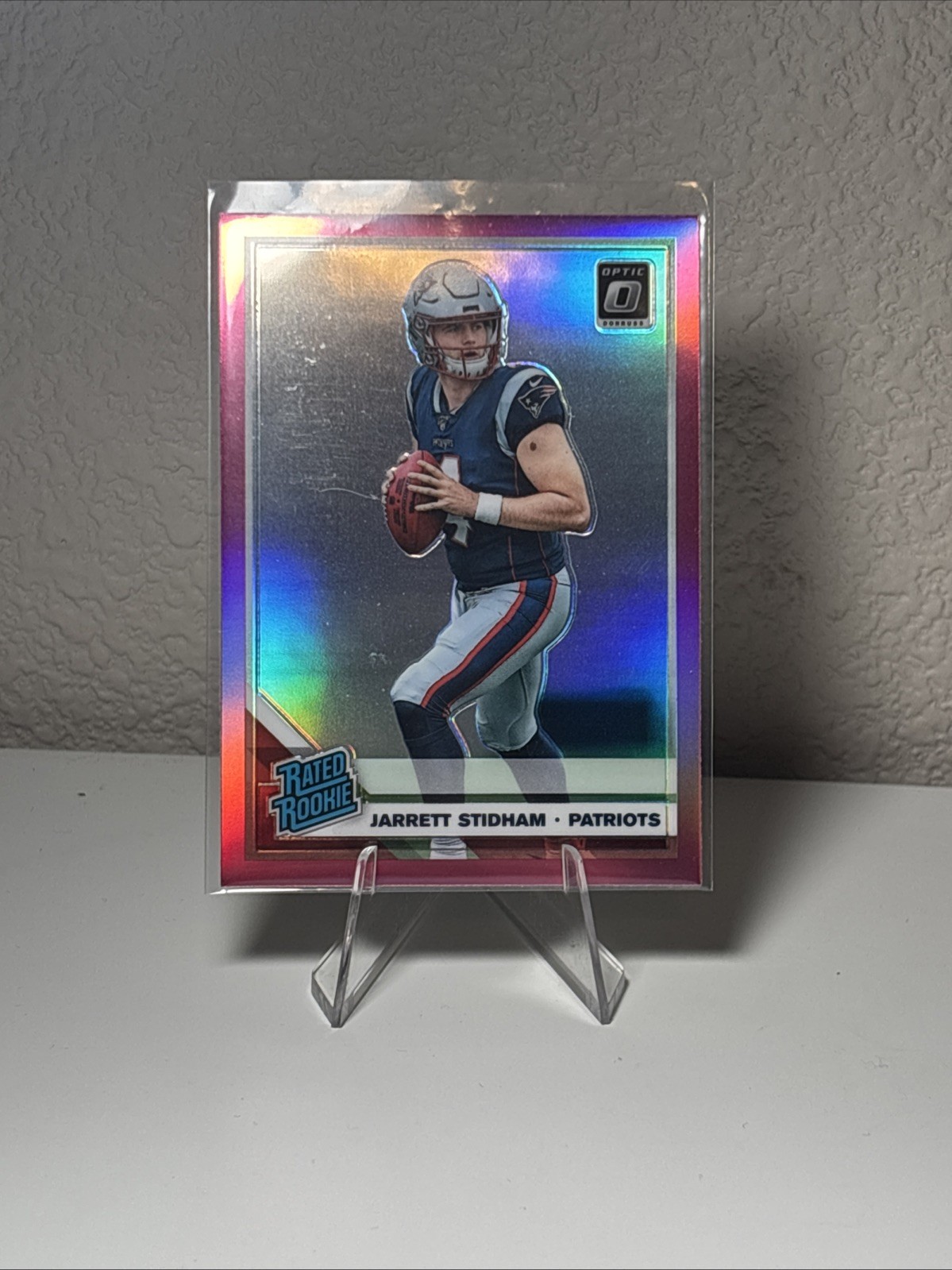 2019 Panini Donruss Optic - Rated Rookie Jarrett Stidham #157 Pink Prizm (RC)