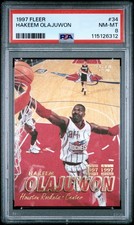 1997 FLEER #34 HAKEEM OLAJUWON PSA 8