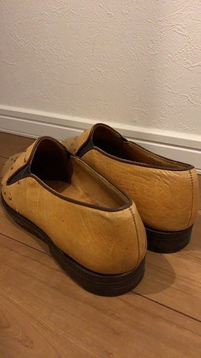 Men 8.0US Trickers Ostrich Slip-Ons Rare Shoes Model Limited Edition VHTF Boots image 2