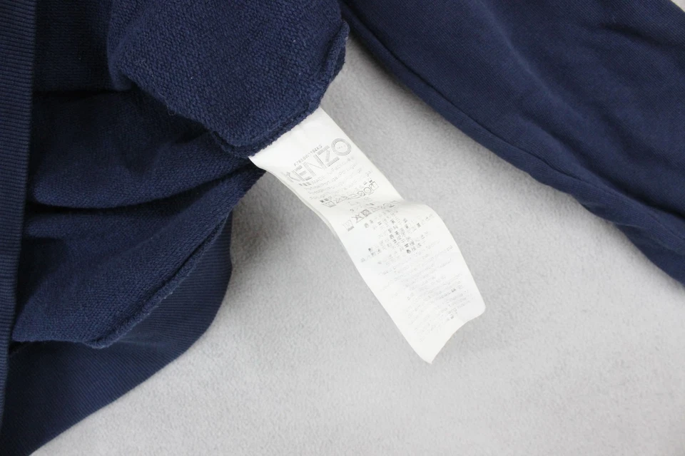 Sudadera Kenzo Tiger Hombre Talla S Azul Bordada Hecha en Portugal Foto 3 de 4