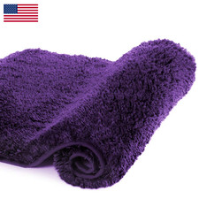 Walensee Non Slip Bath Mat For Bathroom 16 X 24 Dark Purple Water Absorbent