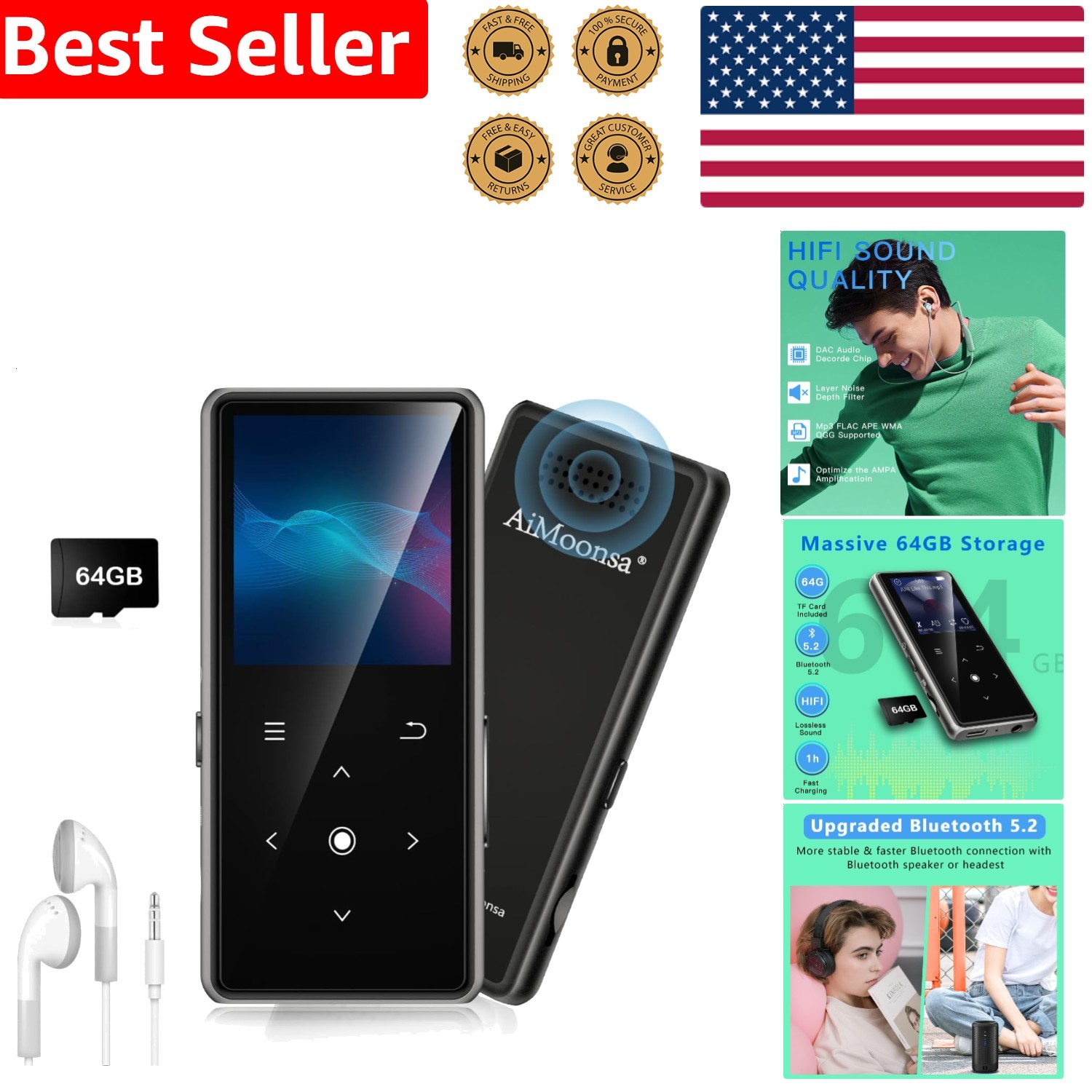Hd Speaker Hifi Lossless Sound Fm Radio