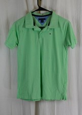 Tommy Hilfiger Boys Short Sleeve Cotton Pique Polo Green Size 14/16