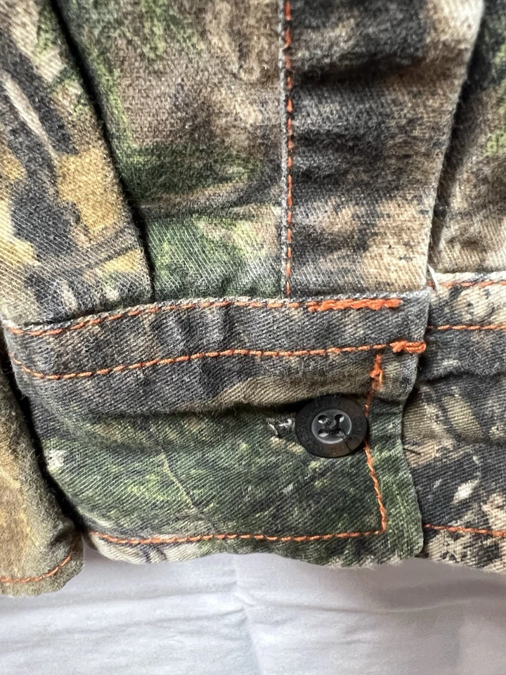 Real Tree Duck Commander Button Up Long Sleeve Camo Shirt Size 1XL - Image 4 of 4
