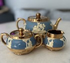 Porcelain tea set with neoclassical reliefs by Gibson's Staffordshire — photo 1