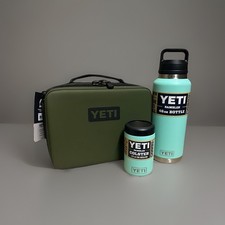 Yeti Daytrip 3L lunch Box & 46oz Seafoam Rambler Chug. Free Can Cooler!!! Nwts