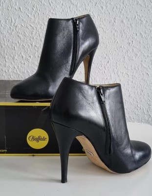 BUFFALO London Gr. 40 Stiefeletten Echtleder Stiletto 10,5cm 