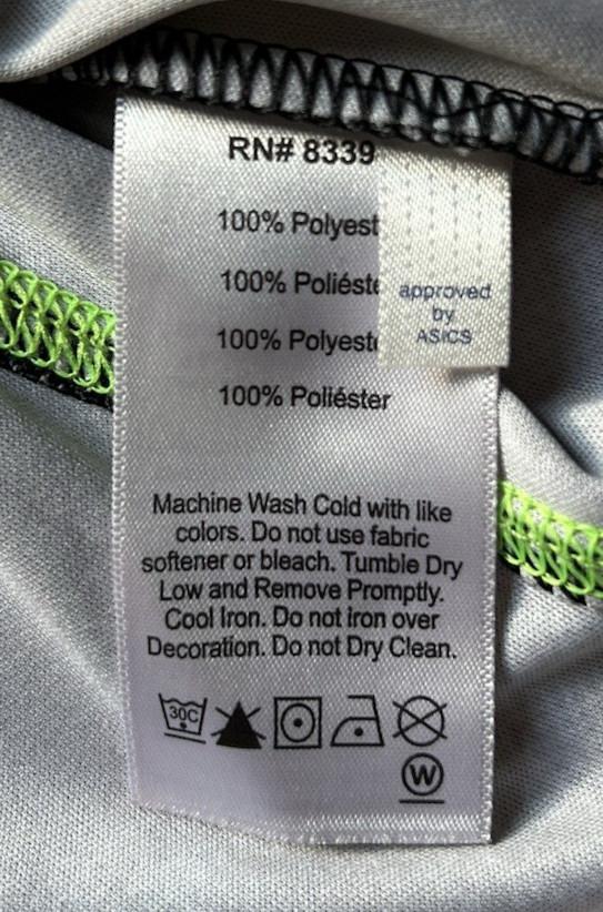 ASICS Running Performance Black Camo Pattern Shir… - image 8