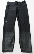 Under Armour Women's HeatGear No Slip Waistband Leggings CD4 Black Medium