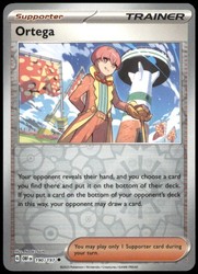 Ortega 190/197 Obsidian Flames Reverse Holo Uncommon