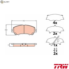 BRAKE PAD SET DISC BRAKE GDB3648 FOR RENAULT NISSAN ROGUE/SPORT/II/SUV KICKS