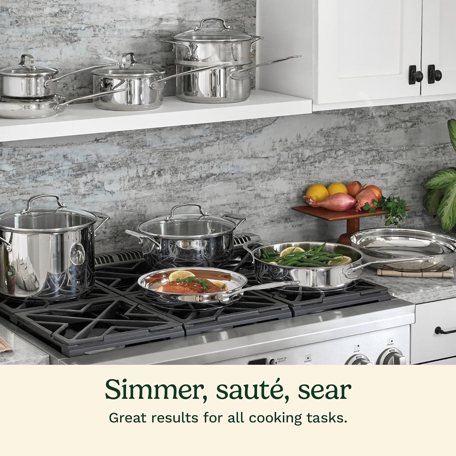 Cuisinart 17-Piece Stainless Steel Cookware Set, Chef'S Classic Steel Collection alternate view 5