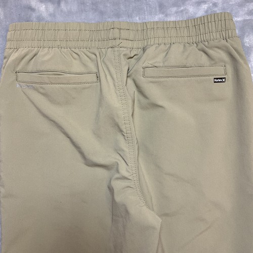 Hurley Pants Boys Large Khaki H2O-DRI Joggers Elastic Waist Athletic Youth - Picture 7 of 17